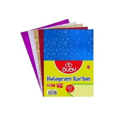 Bubu Hologram Karton 10'lu 20x30 cm - 1