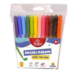 Bubu Keçeli Boya Kalemi 12 Renk - 1