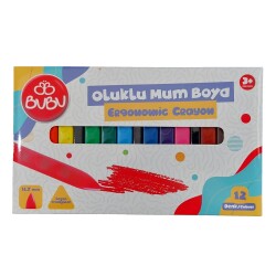 Bubu Oluklu Mum Boya 12 Renk - 1