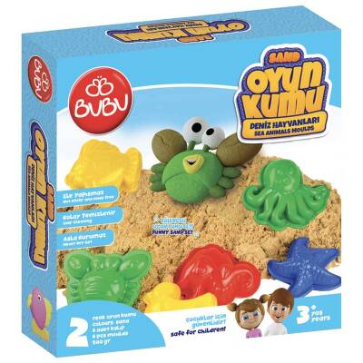 Bubu Oyun Kumu ve Deniz Hayvanları Kalıplı Set 500 gr - 1