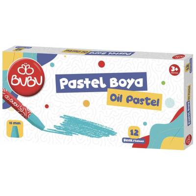 Bubu Pastel Boya 12 Renk Karton Kutu - 1