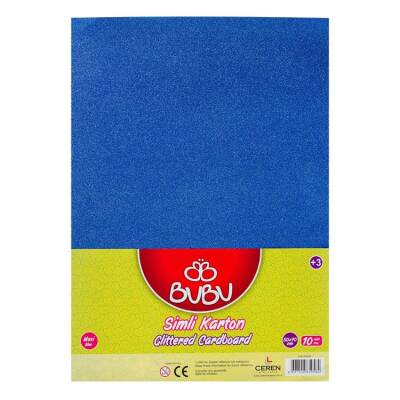 BuBu Simli Karton 10 Adet 50x70 cm. MAVİ - 1