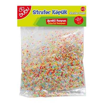 BuBu Strafor Köpük Renkli Ponpon - 1