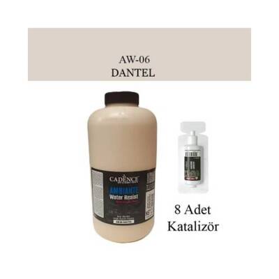 Cadence Ambiante Suya Dayanıklı Islak Zemin Boyası 2 Litre AW-06 DANTEL + 80 gr Katalizör - 1