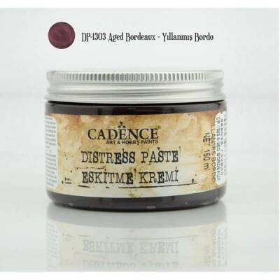 Cadence Distress Paste Eskitme Kremi 150 ml. 1303 YILLANMIŞ BORDO - 1