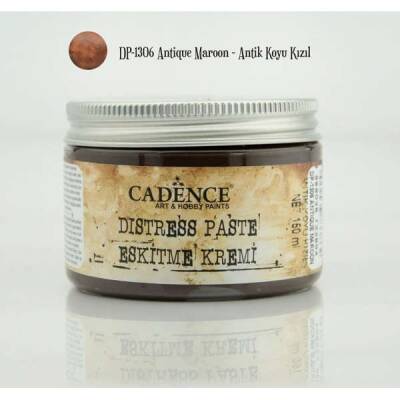 Cadence Distress Paste Eskitme Kremi 150 ml. 1306 ANTİK KOYU KIZIL - 1