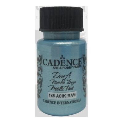 Cadence Dora Metalik Boya 50 ml. 186 Açık Mavi - 1