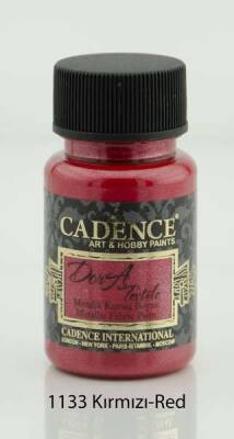 Cadence Dora Textile Metalik Kumaş Boyası 50 ml. 1133 KIRMIZI - 1