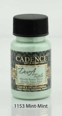 Cadence Dora Textile Metalik Kumaş Boyası 50 ml. 1153 MİNT - 1