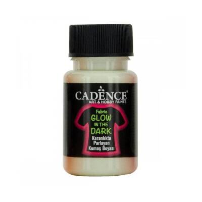 Cadence Fabric Glow In The Dark Karanlıkta Parlayan Kumaş Boyası 50 ml Naturel Yeşil - 1