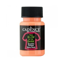 Cadence Fabric Glow In The Dark Karanlıkta Parlayan Kumaş Boyası 50 ml Turuncu - 1