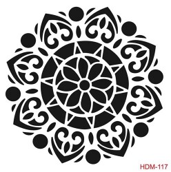 Cadence Home Decor Midi Stencil Boyama Şablonu 25x25 cm. HDM-117 - 1