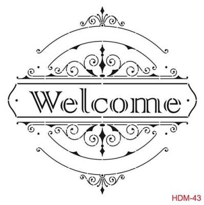 Cadence Home Decor Midi Stencil Boyama Şablonu 25x25 cm. HDM-43 - 1