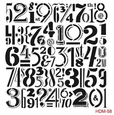 Cadence Home Decor Midi Stencil Boyama Şablonu 25x25 cm. HDM-58 - 1