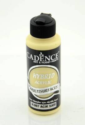 Cadence Hybrid Multisurface Akrilik Boya 120 ml. H-007 AÇIK SARI - 1