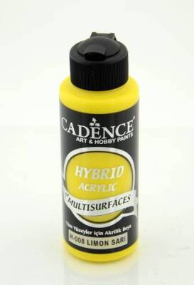 Cadence Hybrid Multisurface Akrilik Boya 120 ml. H-008 LİMON SARI - 1