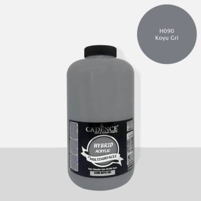Cadence Hybrid Multisurface Akrilik Boya 2 Litre H-090 KOYU GRİ - 1