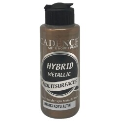 Cadence Hybrid Multisurface Metalik Boya 120 ml. HM-813 KOYU ALTIN - 1