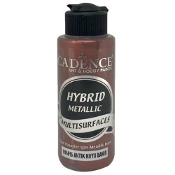 Cadence Hybrid Multisurface Metalik Boya 120 ml. HM-815 ANTİK KOYU BAKIR - 1