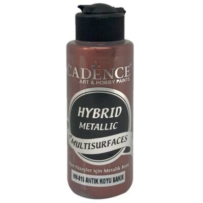Cadence Hybrid Multisurface Metalik Boya 120 ml. HM-815 ANTİK KOYU BAKIR - 1