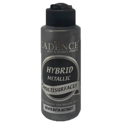 Cadence Hybrid Multisurface Metalik Boya 120 ml. HM-819 ANTİK ANTRASİT - 1