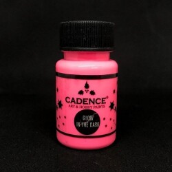 Cadence Karanlıkta Parlayan Boya Glow In The Dark PEMBE - 1