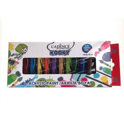 Cadence Kooky Akrilik Boya 12 Renk x 15 ml. - 1