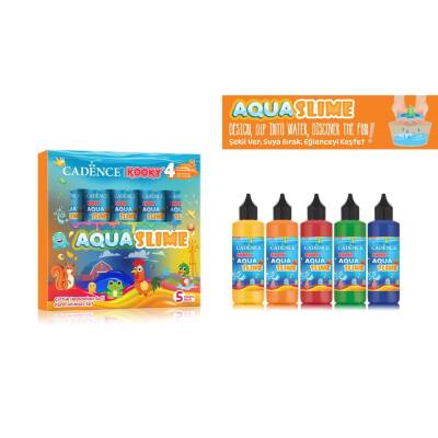 Cadence Kooky Aqua Slime Çiftlik Hayvanları Seti 5 Renk x 90 ml + 4 Kalıp - 1