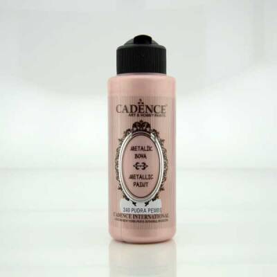 Cadence Metalik Boya 120 ml. 240 Pudra Pembe - 1