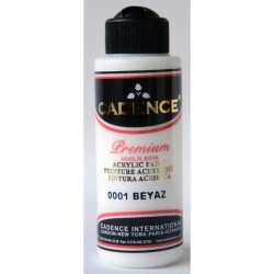 Cadence Premium Akrilik Boya 120 ml. 0001 Beyaz - 1