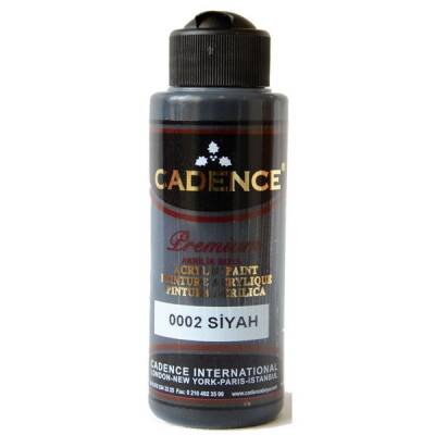 Cadence Premium Akrilik Boya 120 ml. 0002 Siyah - 1