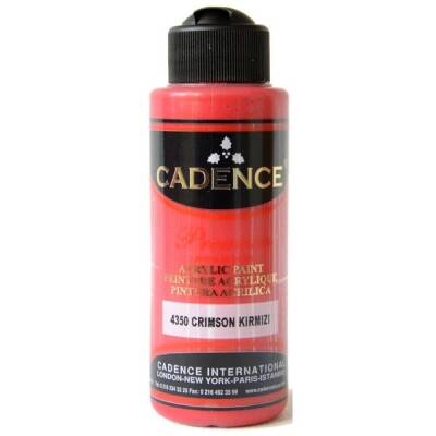 Cadence Premium Akrilik Boya 120 ml. 4350 Crimson Kırmızı - 1