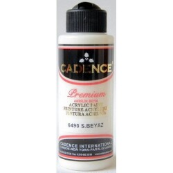 Cadence Premium Akrilik Boya 120 ml. 6490 S. Beyaz - 1