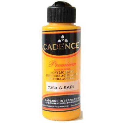 Cadence Premium Akrilik Boya 120 ml. 7360 Güneş Sarı - 1