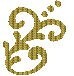 Cadence Simli Boyutlu Boncuk Boya 462 Antik Altın Glitter - 1