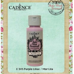 Cadence Style Matt Enamel Cam & Porselen Boyası 59 ml. E-345 Mor Lila - 1