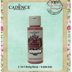 Cadence Style Matt Enamel Cam & Porselen Boyası 59 ml. E-347 Küllü Gül - 1