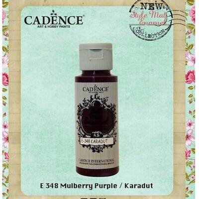 Cadence Style Matt Enamel Cam & Porselen Boyası 59 ml. E-348 Karadut - 1