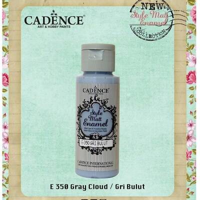 Cadence Style Matt Enamel Cam & Porselen Boyası 59 ml. E-350 Gri Bulut - 1