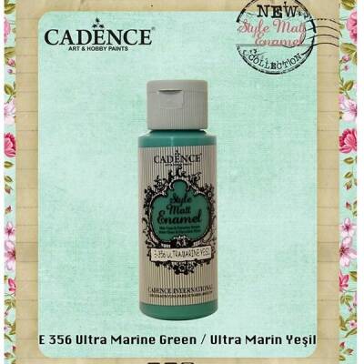 Cadence Style Matt Enamel Cam & Porselen Boyası 59 ml. E-356 Ultramarin Yeşil - 1