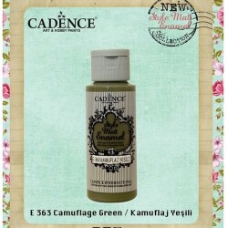 Cadence Style Matt Enamel Cam & Porselen Boyası 59 ml. E-363 Kamuflaj Yeşili - 1