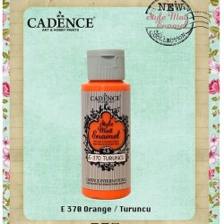 Cadence Style Matt Enamel Cam & Porselen Boyası 59 ml. E-370 Turuncu - 1