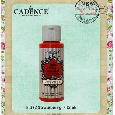 Cadence Style Matt Enamel Cam & Porselen Boyası 59 ml. E-372 Çilek - 1