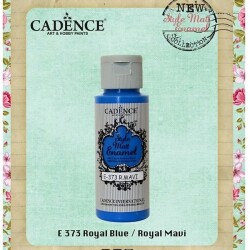 Cadence Style Matt Enamel Cam & Porselen Boyası 59 ml. E-373 Royal Mavi - 1