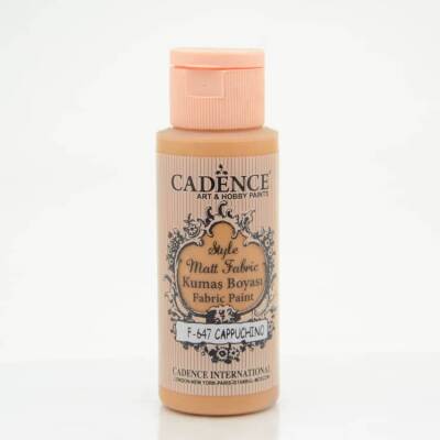 Cadence Style Matt Fabric Kumaş Boyası F-647 Cappuchino - 1