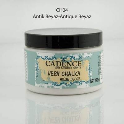 Cadence Very Chalky Home Decor Mobilya Boyası 150 ml. CH-04 ANTİK BEYAZ - 1