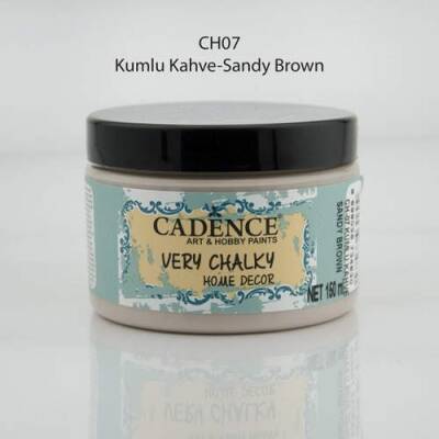 Cadence Very Chalky Home Decor Mobilya Boyası 150 ml. CH-07 KUMLU KAHVE - 1