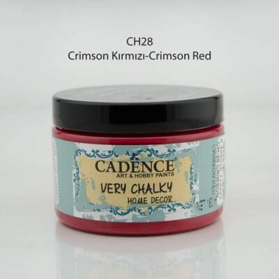 Cadence Very Chalky Home Decor Mobilya Boyası 150 ml. CH-28 CRIMSON KIRMIZI - 1
