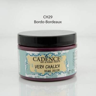 Cadence Very Chalky Home Decor Mobilya Boyası 150 ml. CH-29 BORDO - 1