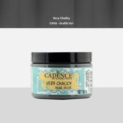 Cadence Very Chalky Home Decor Mobilya Boyası 150 ml. CH-56 GRAFİTİ GRİ - 1